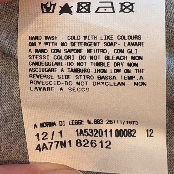 Fiorucci x Naomi Campbell Crewneck Gray Cotton Shirt Womens Size Small - Picture 9 of 9